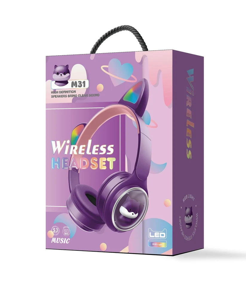 M31 Kitty Wireless Bluetooth Headphones 🐱🎧