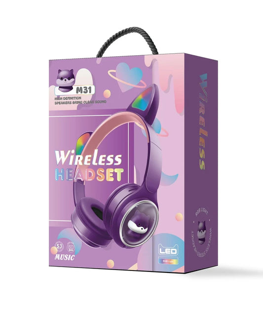 M31 Kitty Wireless Bluetooth Headphones 🐱🎧