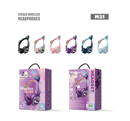 M31 Kitty Wireless Bluetooth Headphones 🐱🎧
