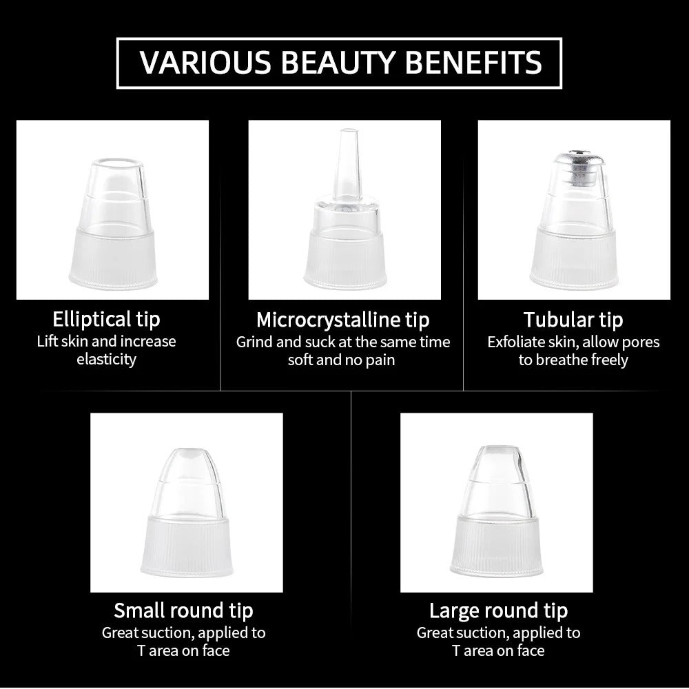 5-in-1 Electric Blackhead Remover Vacuum | Deep Pore Cleaner